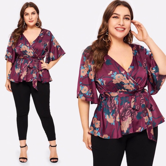 Tops - PLUS SIZE Floral Print top